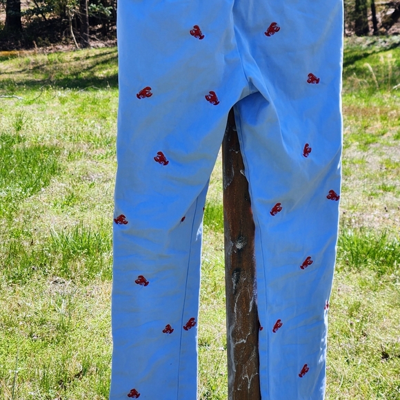 Castaway Nantucket Island Embroidered Lobster Chino Pants 2 - Picture 6 of 6